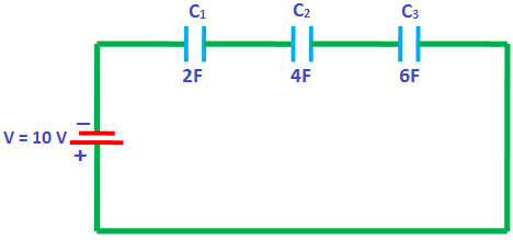 Series capacitor circuit