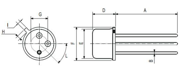 2N1711 Dimensions