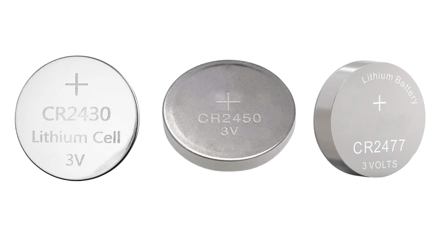  CR2430 vs. CR2450 vs. CR2477 Lithium Cell Batteries