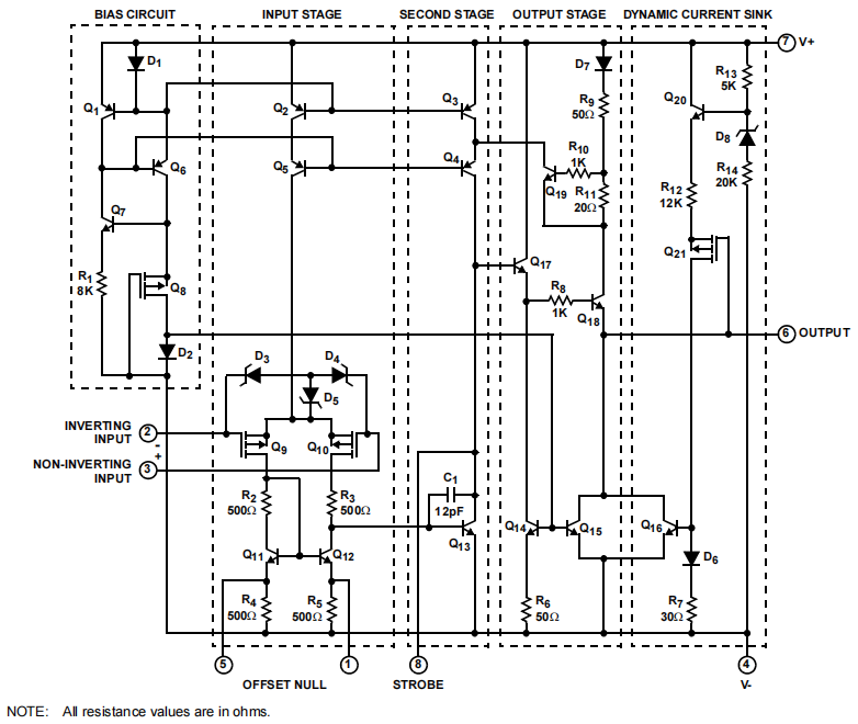 CA3140 Schematic Diagram